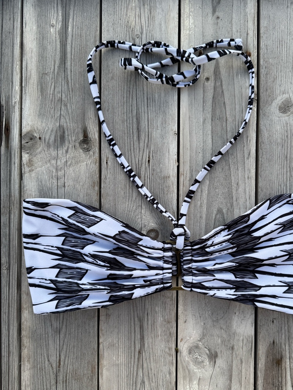 Boys + Arrows Helen Bandeau Bikini Top